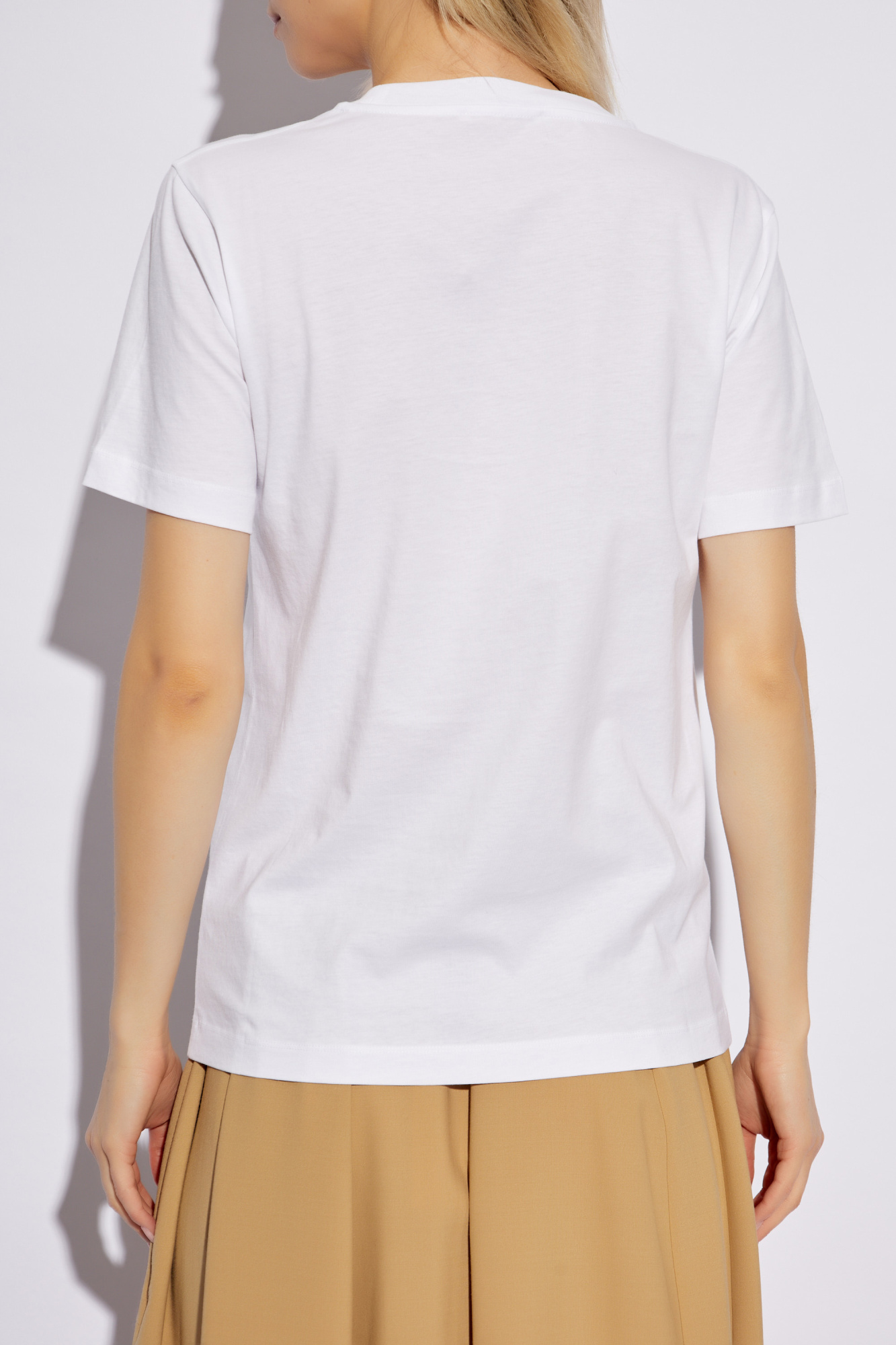 【関税&送料込】Marni Signature T-Shirt Deep blue organic cotton T-shirt with logo | Marni